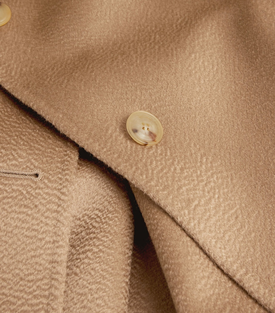 Beige Cashmere Lembi Short Coat