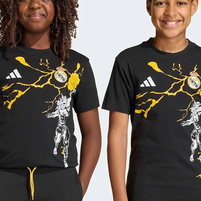 Детска памучна тениска adidas Performance REAL MARVEL