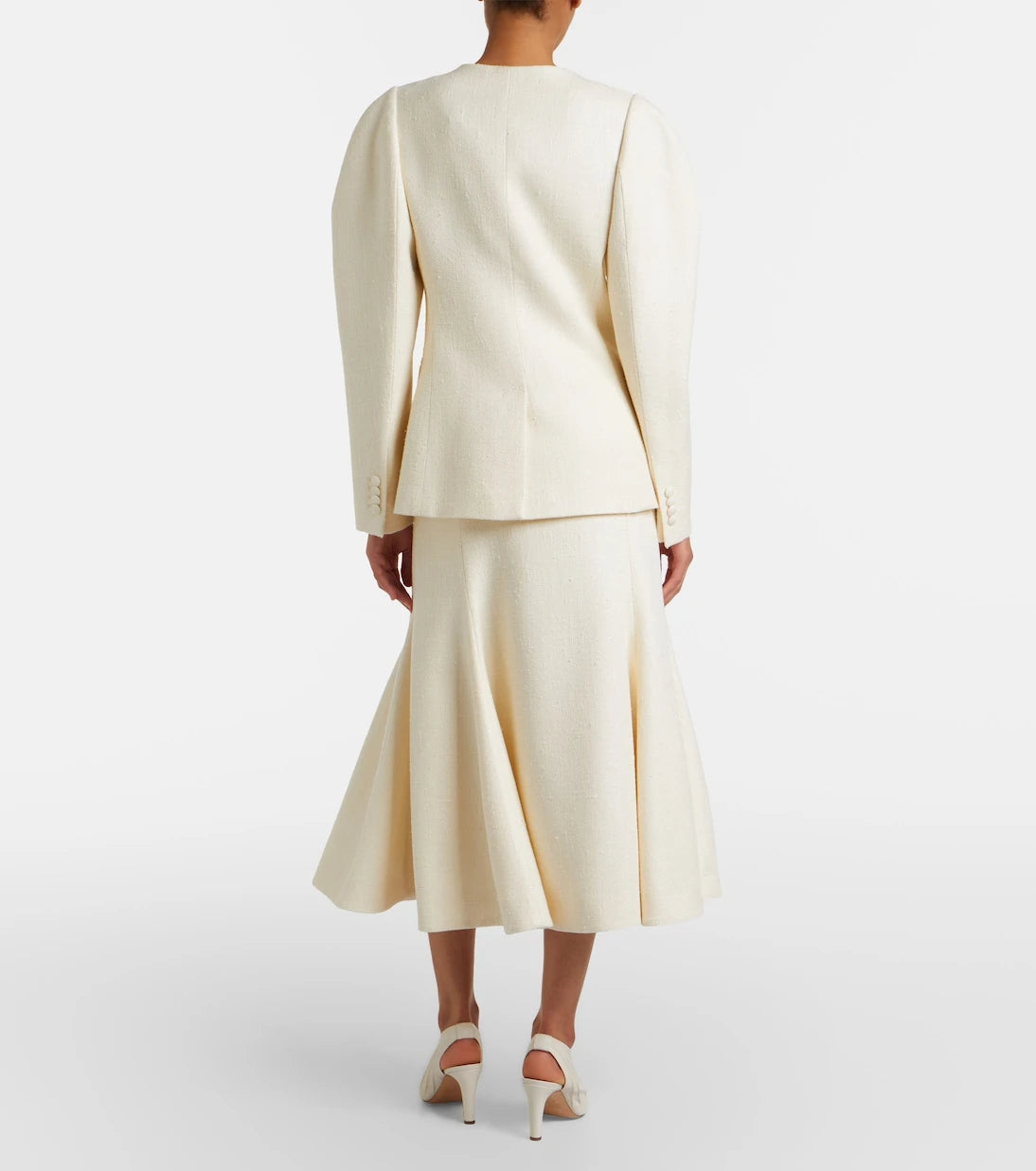 Gabriela Hearst - Patterson silk and wool midi skirt