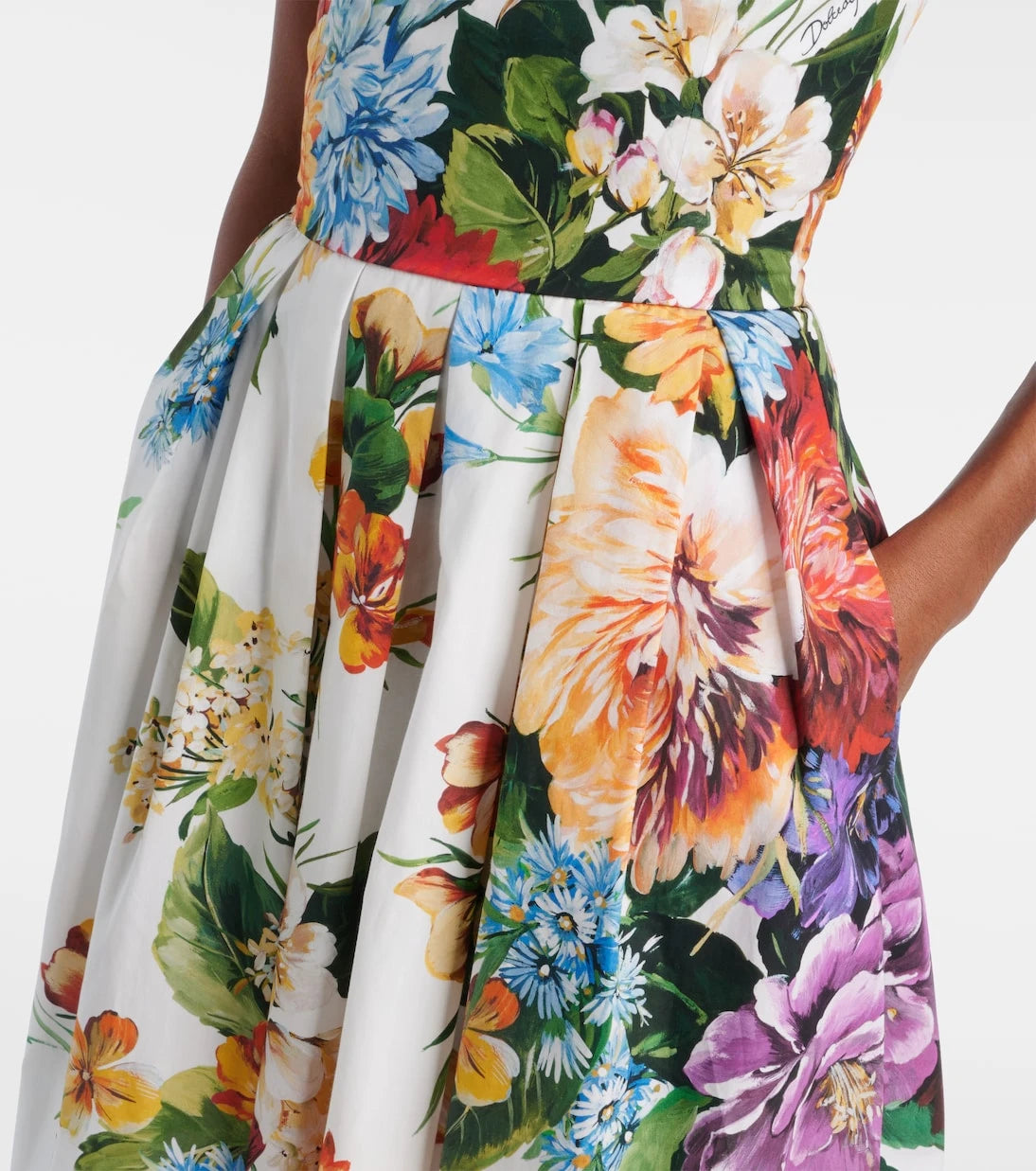 Dolce&Gabbana - Floral cotton midi dress