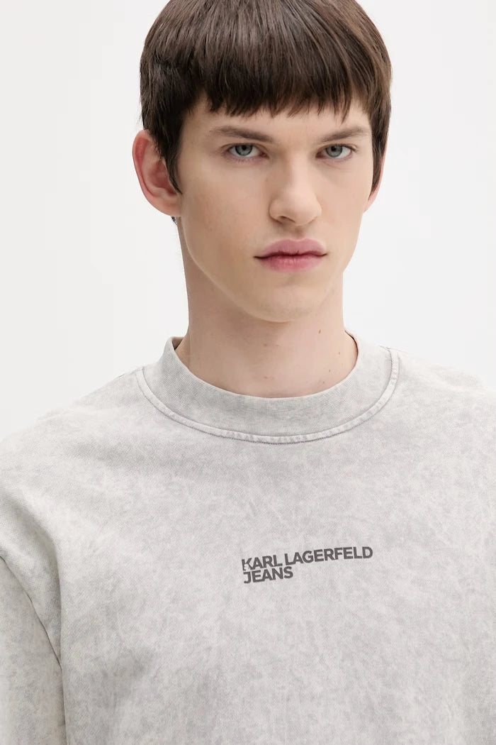 Karl Lagerfeld Jeans Erkek Pamuklu Sweatshirt