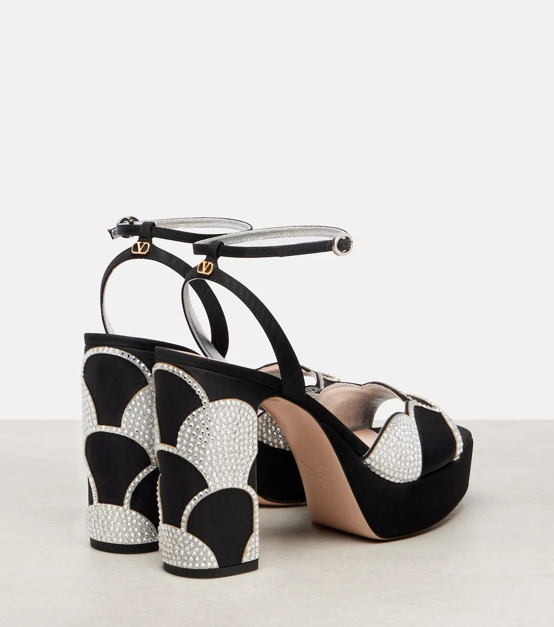 Valentino Garavani - Bowow 115 moiré platform sandals