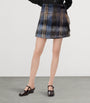 LOEWE Blue Mohair-Wool Buckled Mini Skirt