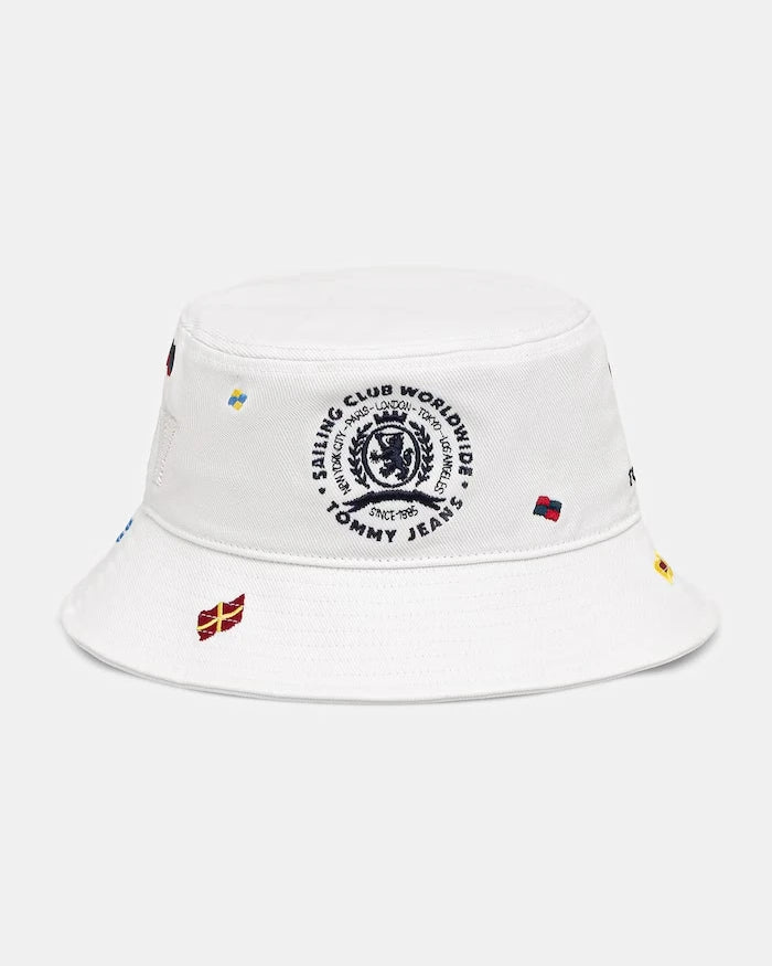 Tommy Jeans erkek pamuk bucket şapka