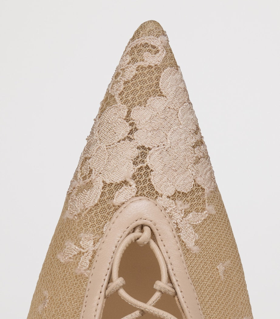 Christian Louboutin Red Km Lace Booties 100