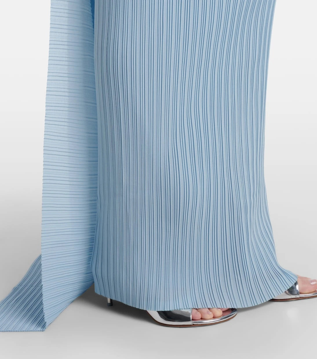 Solace London - Hurlee pleated strapless gown