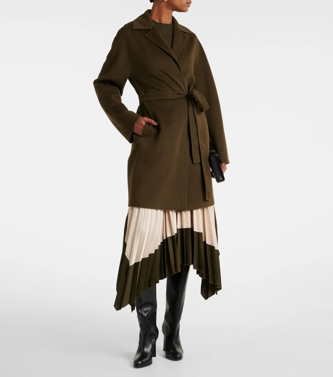 Joseph - Light Double Face Cranwood wool and silk coat