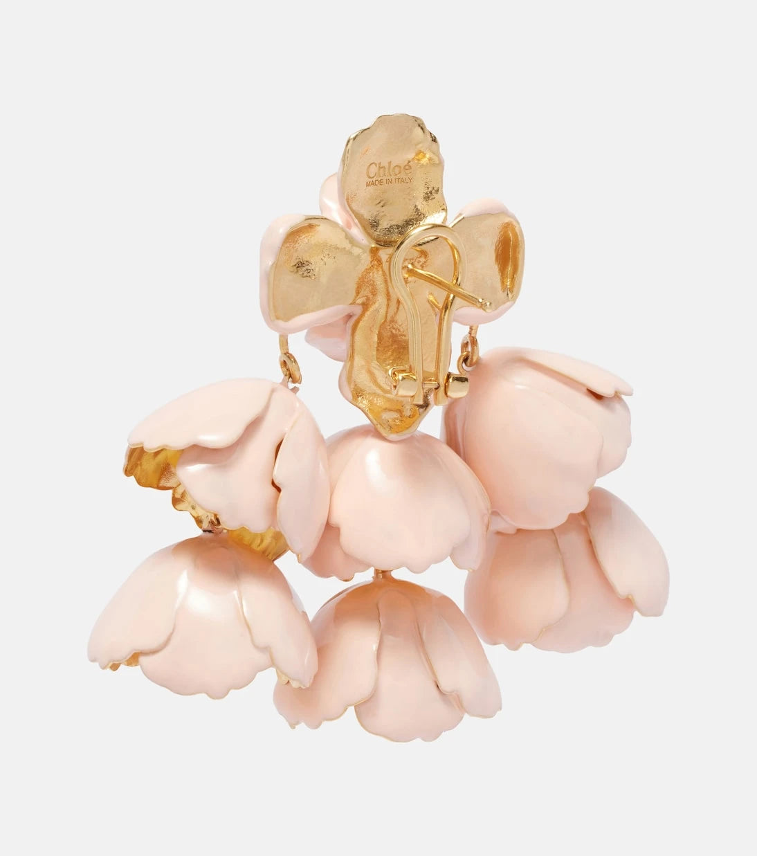 Chloé - Flower Cloud enamel drop earrings