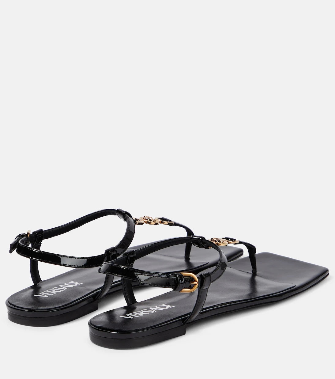 Versace - Medusa '95 deri parmak arası sandalet