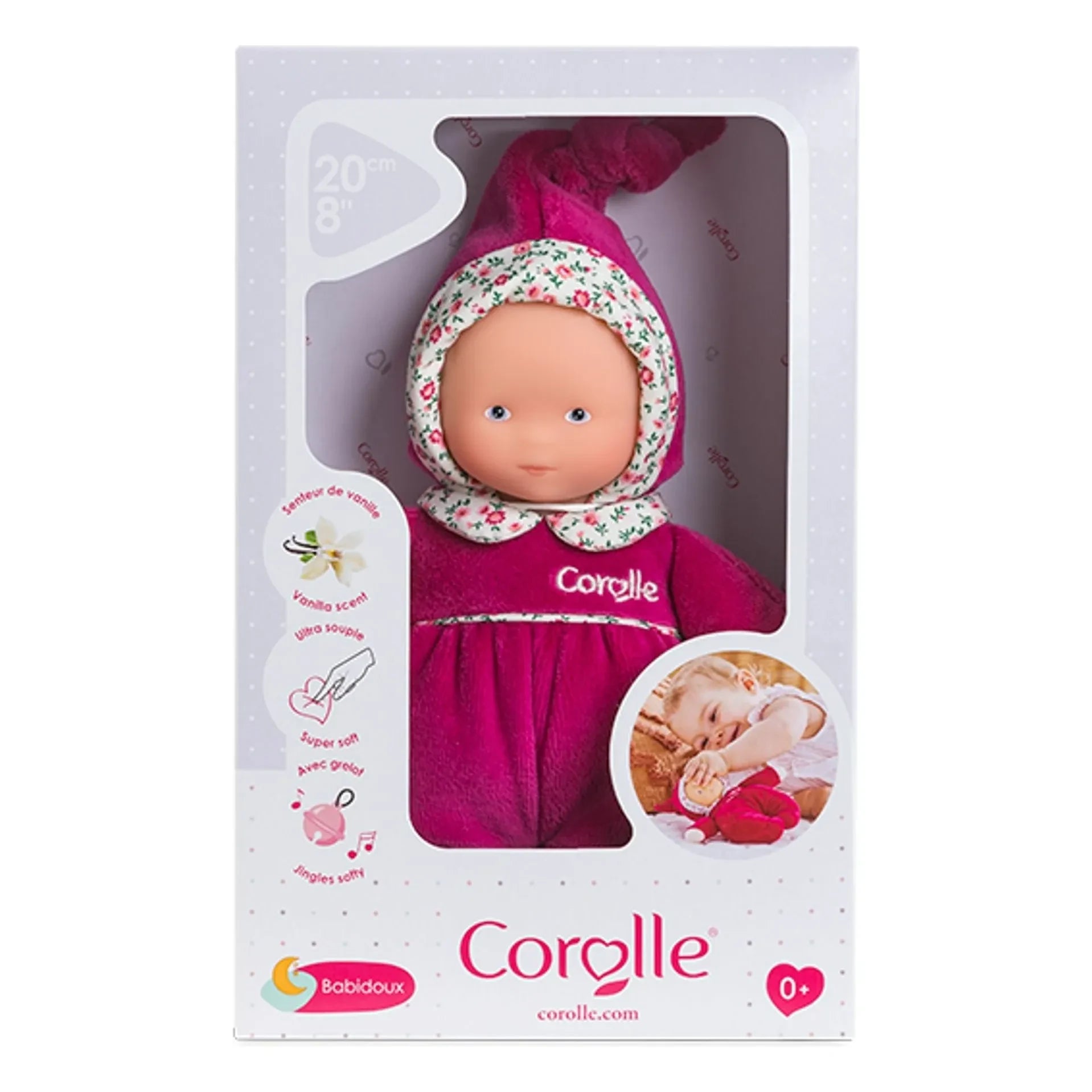 Corolle - Babidoux - Pink Pomegranate Soft toy | Fuchsia