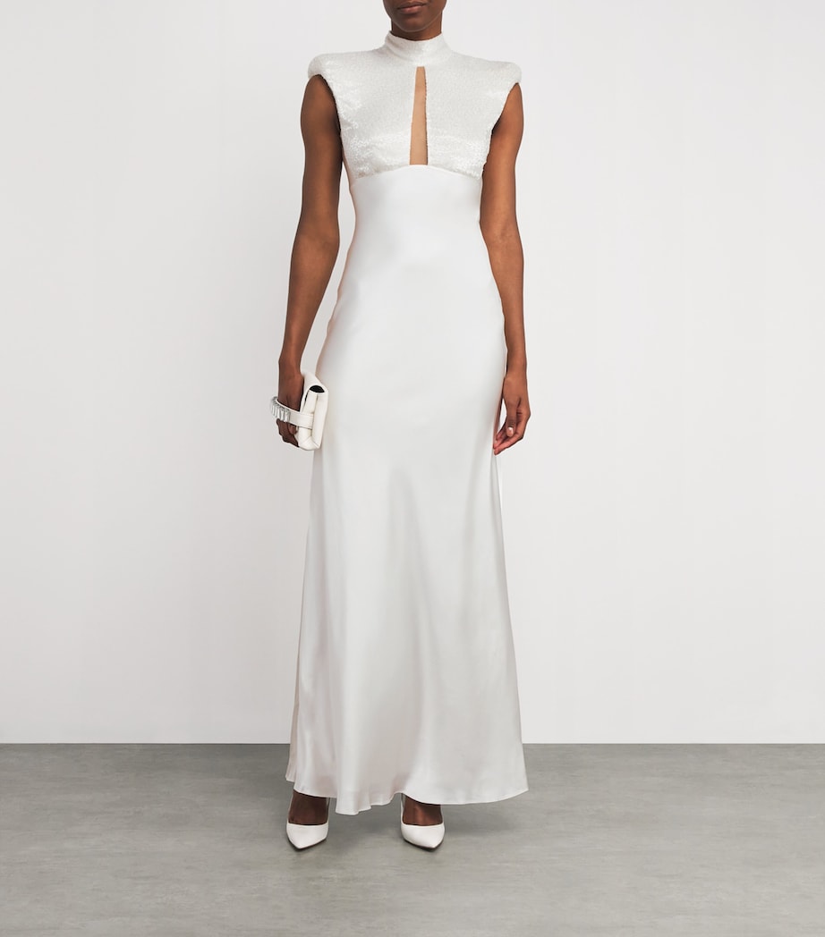 Satin Devotion Maxi Dress