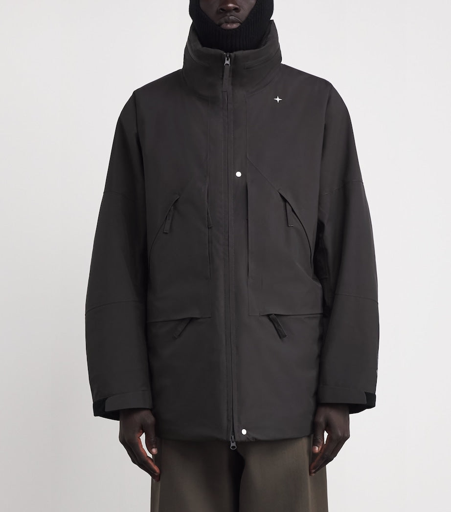 Stone Island Grey Gore-Tex Padded Parka