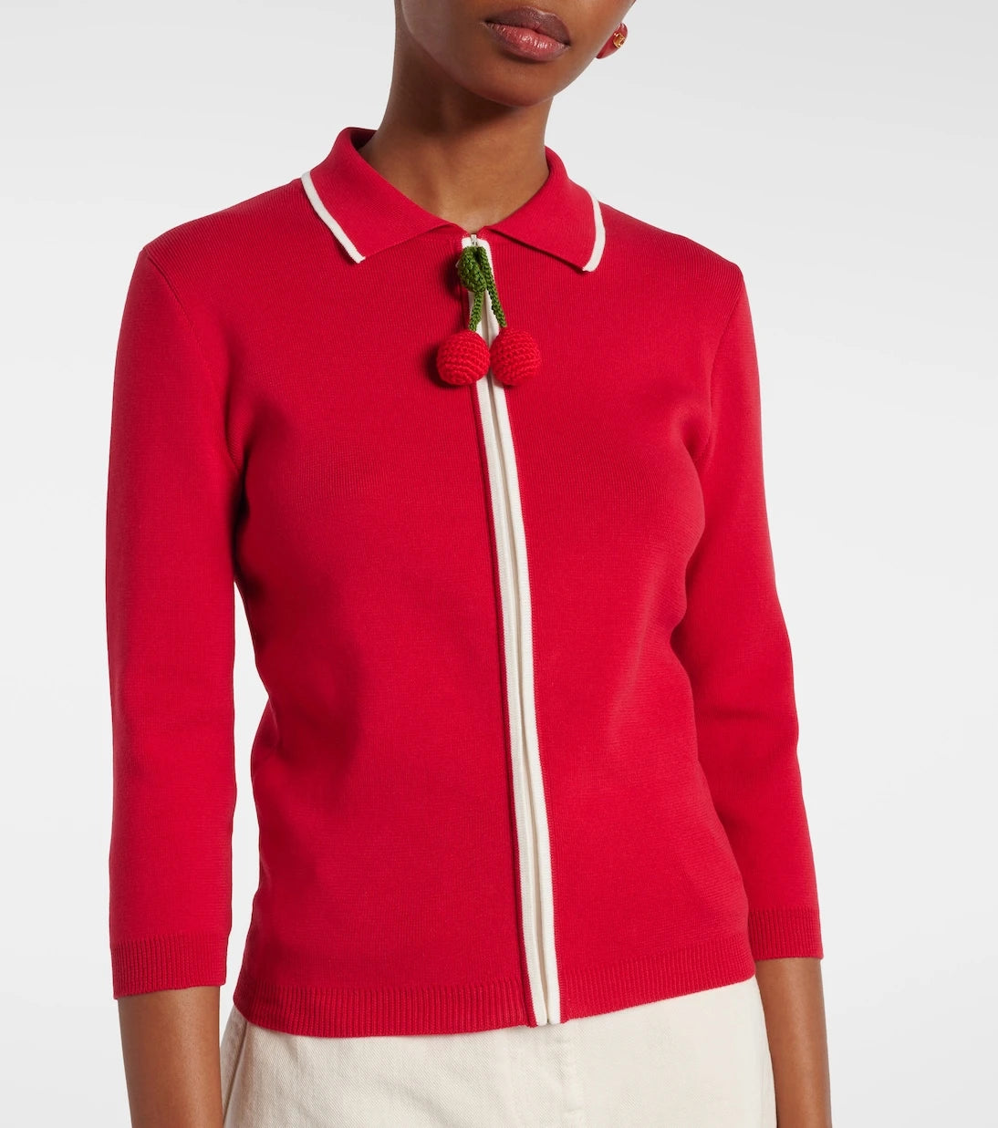 Valentino - Ribbed-knit cotton cardigan