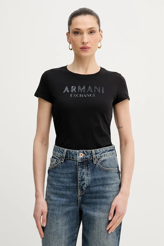 Памучна тениска Armani Exchange