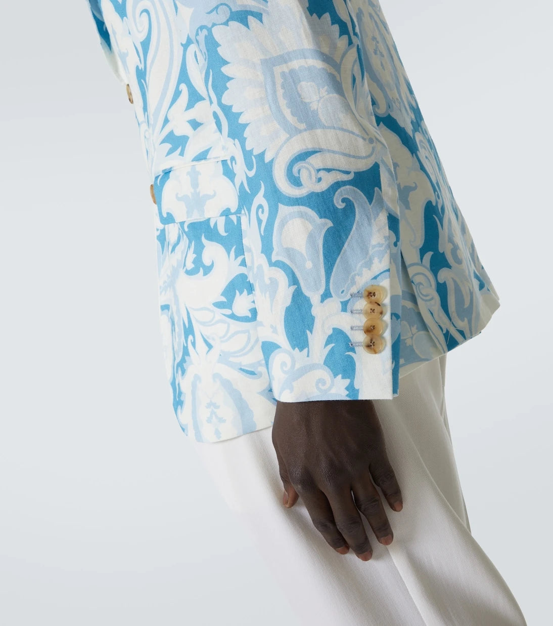 Etro - Printed single-breasted cotton blazer