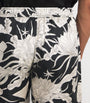 AMIRI Silk Floral Print Shorts