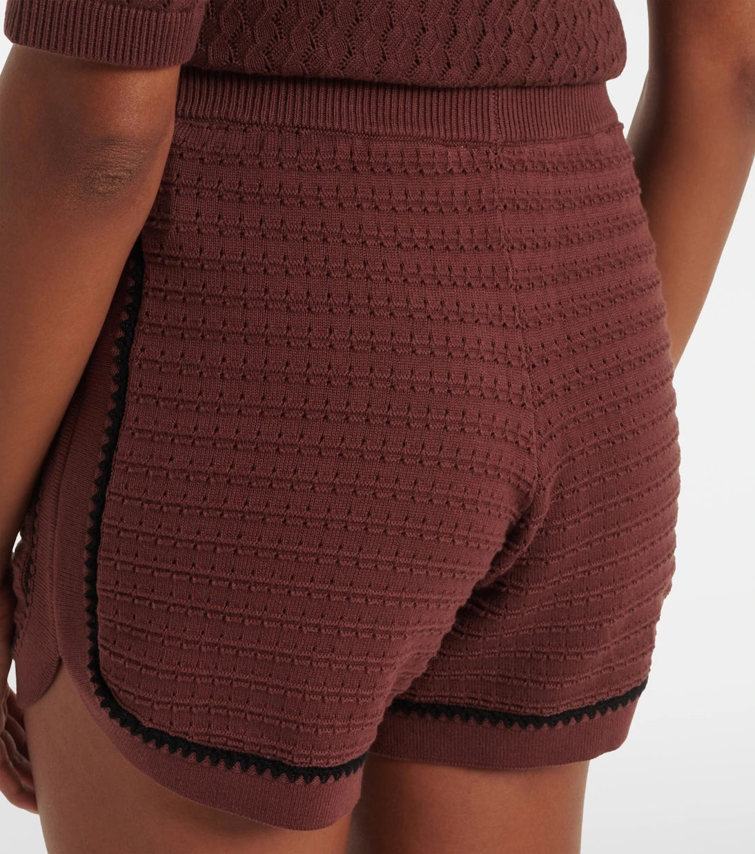 Varley - Morden pointelle cotton shorts