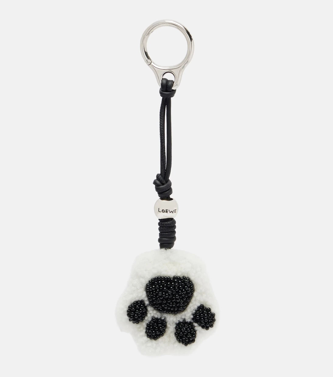 Loewe - Paw shearling and leather bag charm