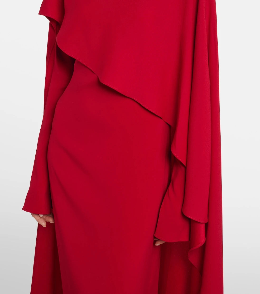 Taller Marmo - Carrington caped crêpe cady gown