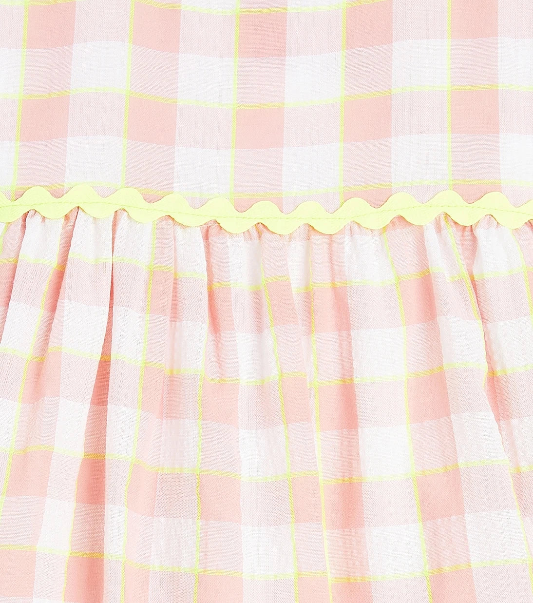 La Coqueta - Gabrielle checked cotton dress