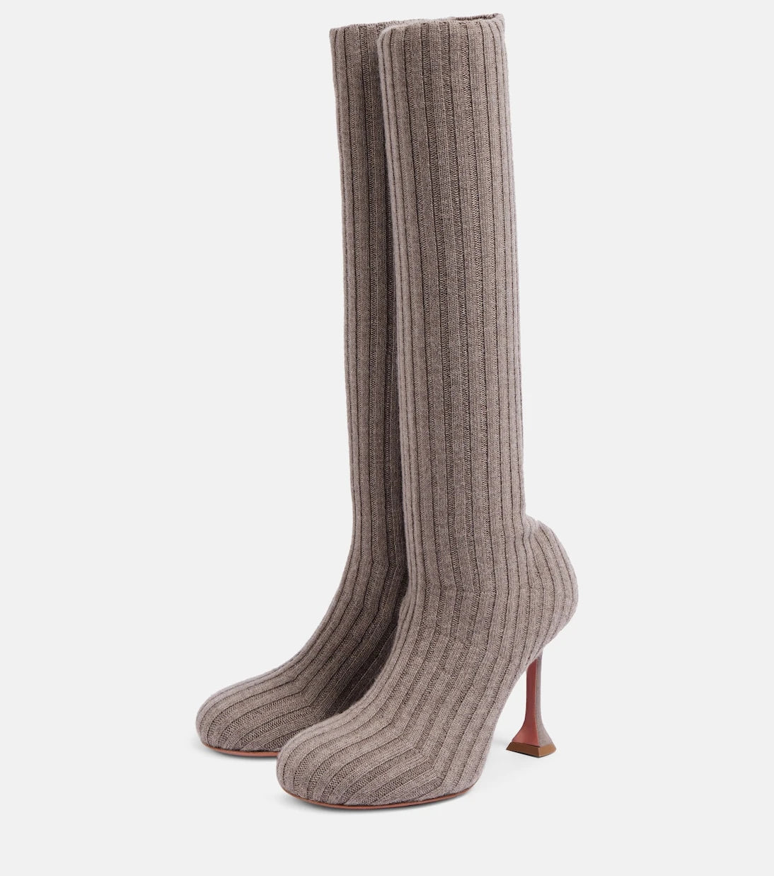 Amina Muaddi - Veneda 95 knee-high sock boots