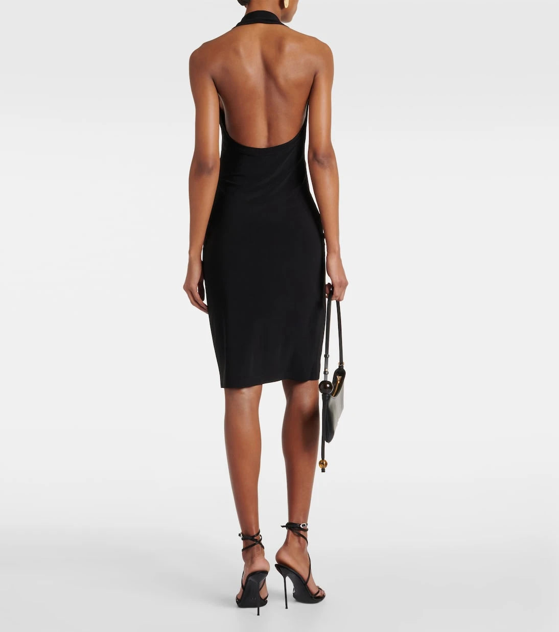 Norma Kamali - Tie-detail halterneck minidress