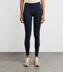 Max Mara Blue Logo Leggings
