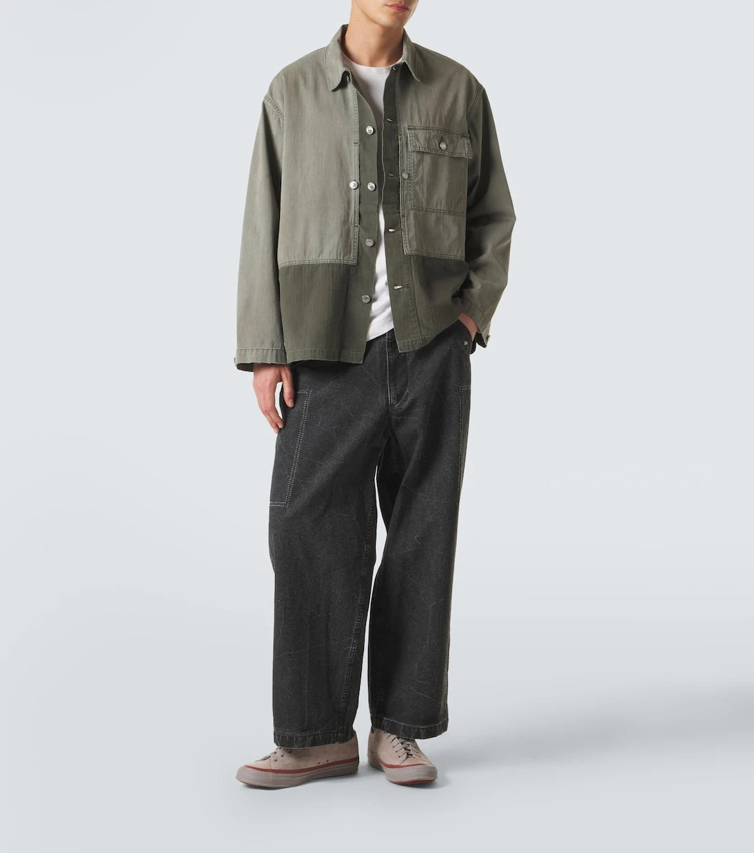 A.Presse - Paneled cotton jacket