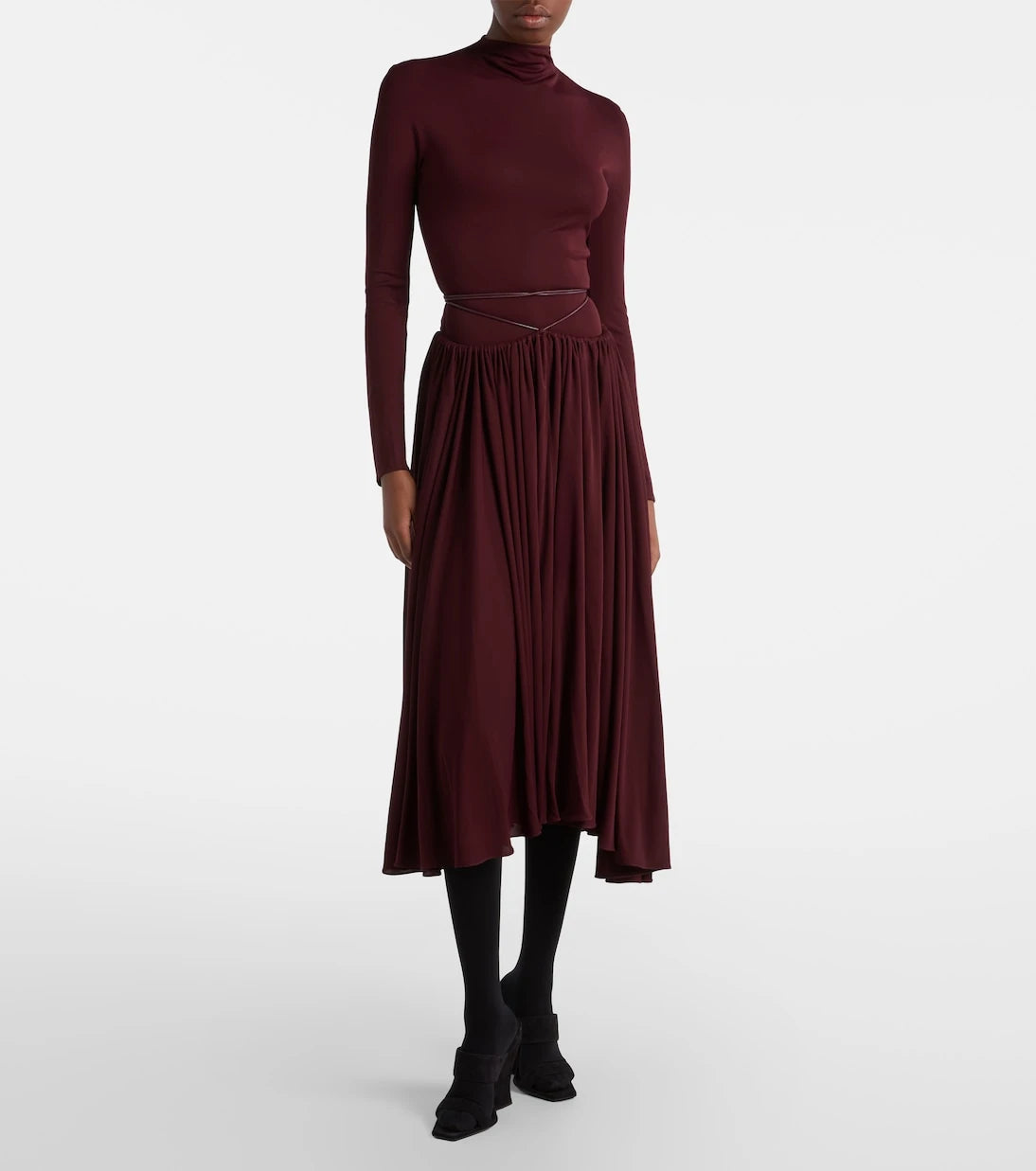 Alaïa - Gathered midi dress