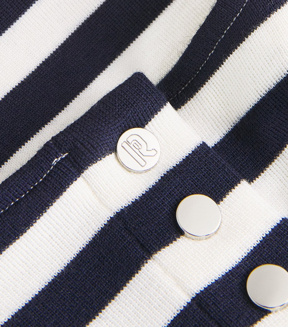 Paco Rabanne Multi Stripe Knitted Crop Top