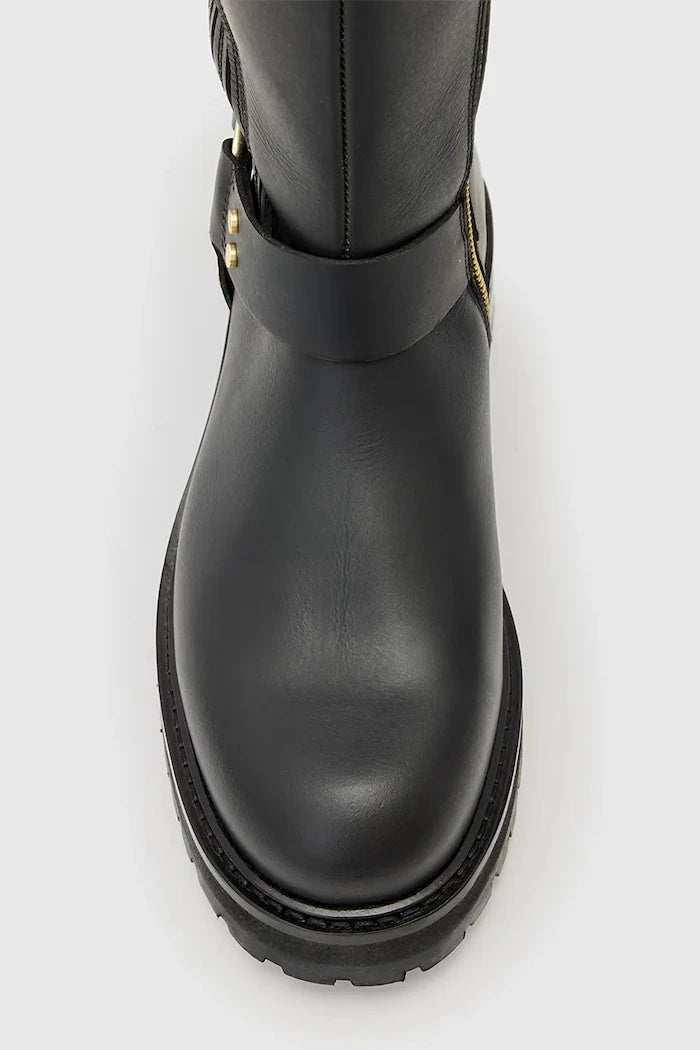 Кожени ботуши AllSaints  Maddie High Boot