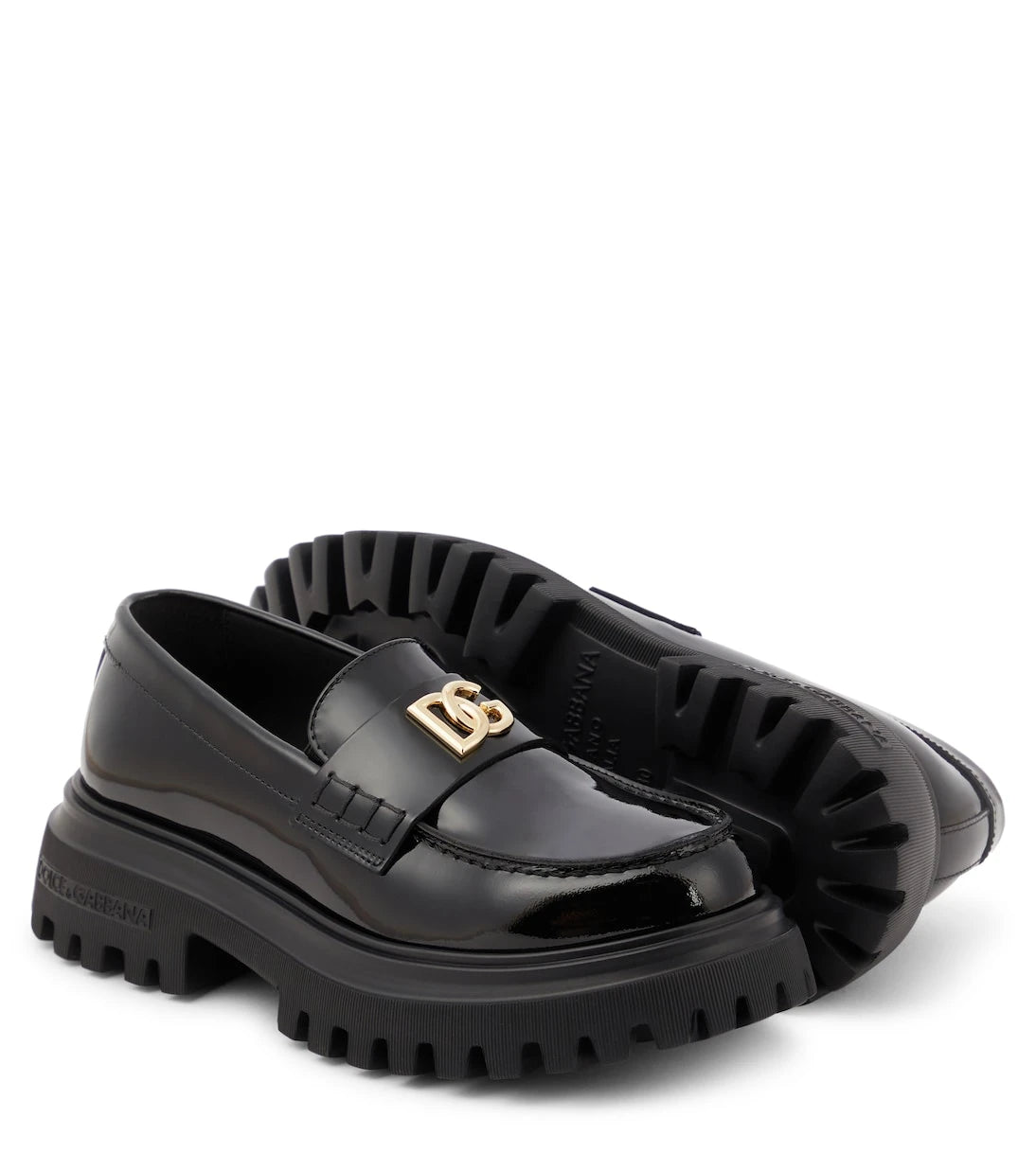 Dolce&Gabbana Kids - Patent leather loafers