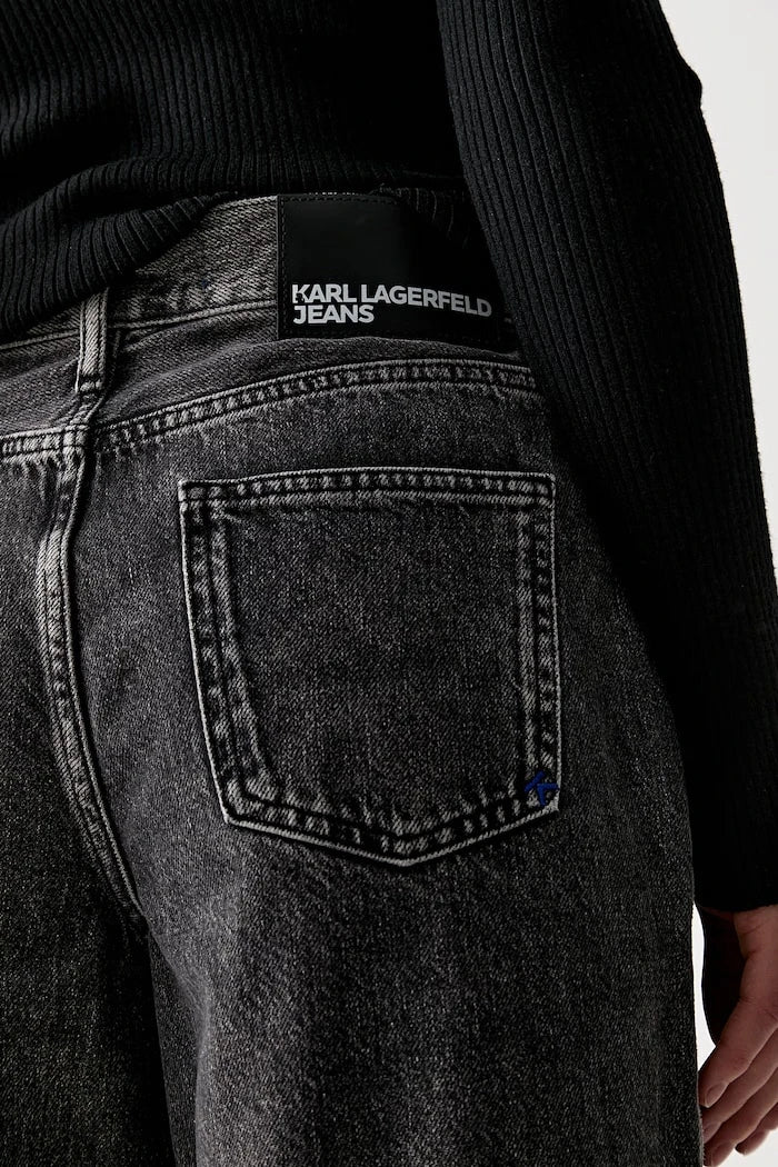 Karl Lagerfeld Jeans kadın wide leg kot pantolon