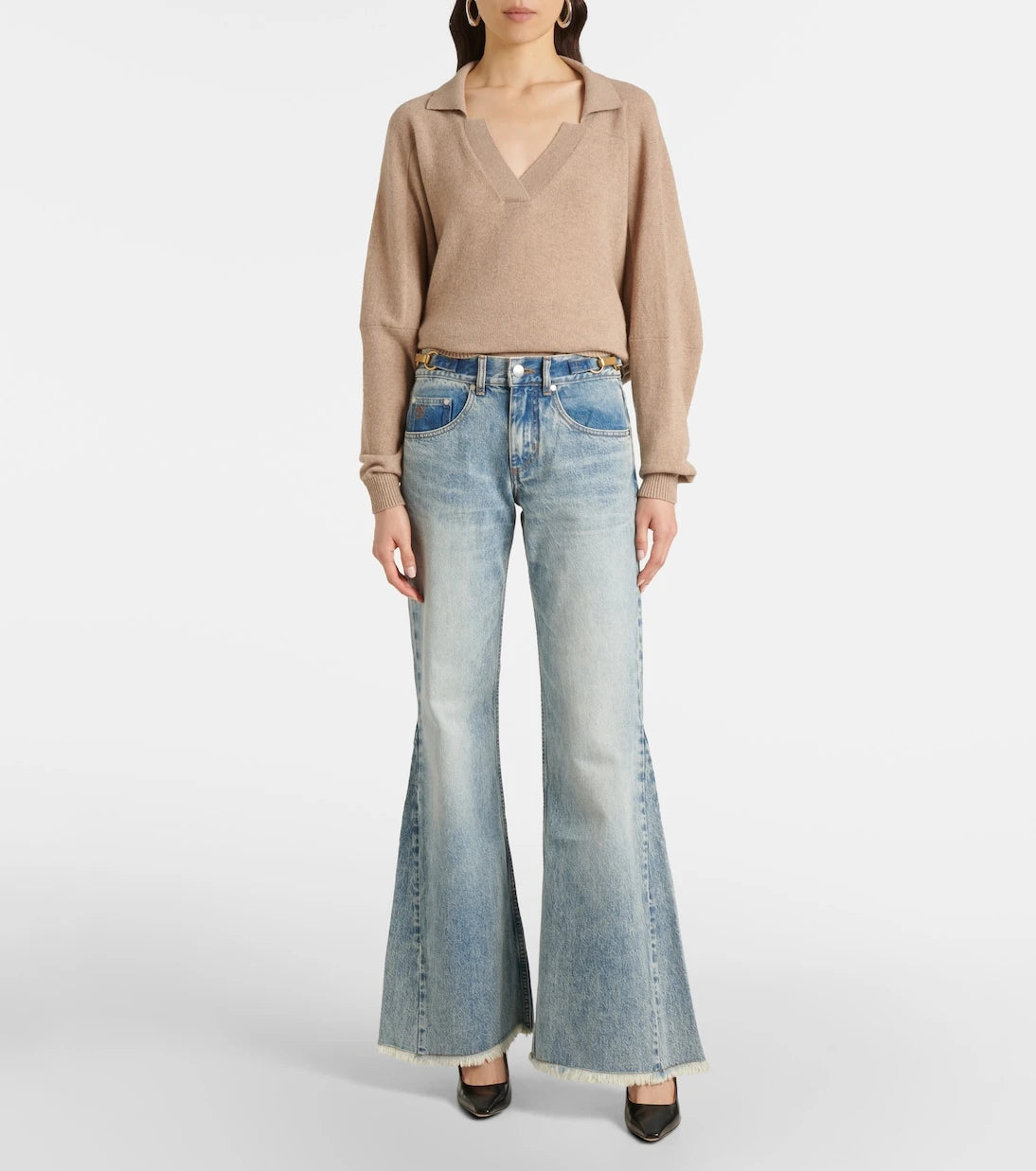 Stella McCartney - Low-rise flared jeans