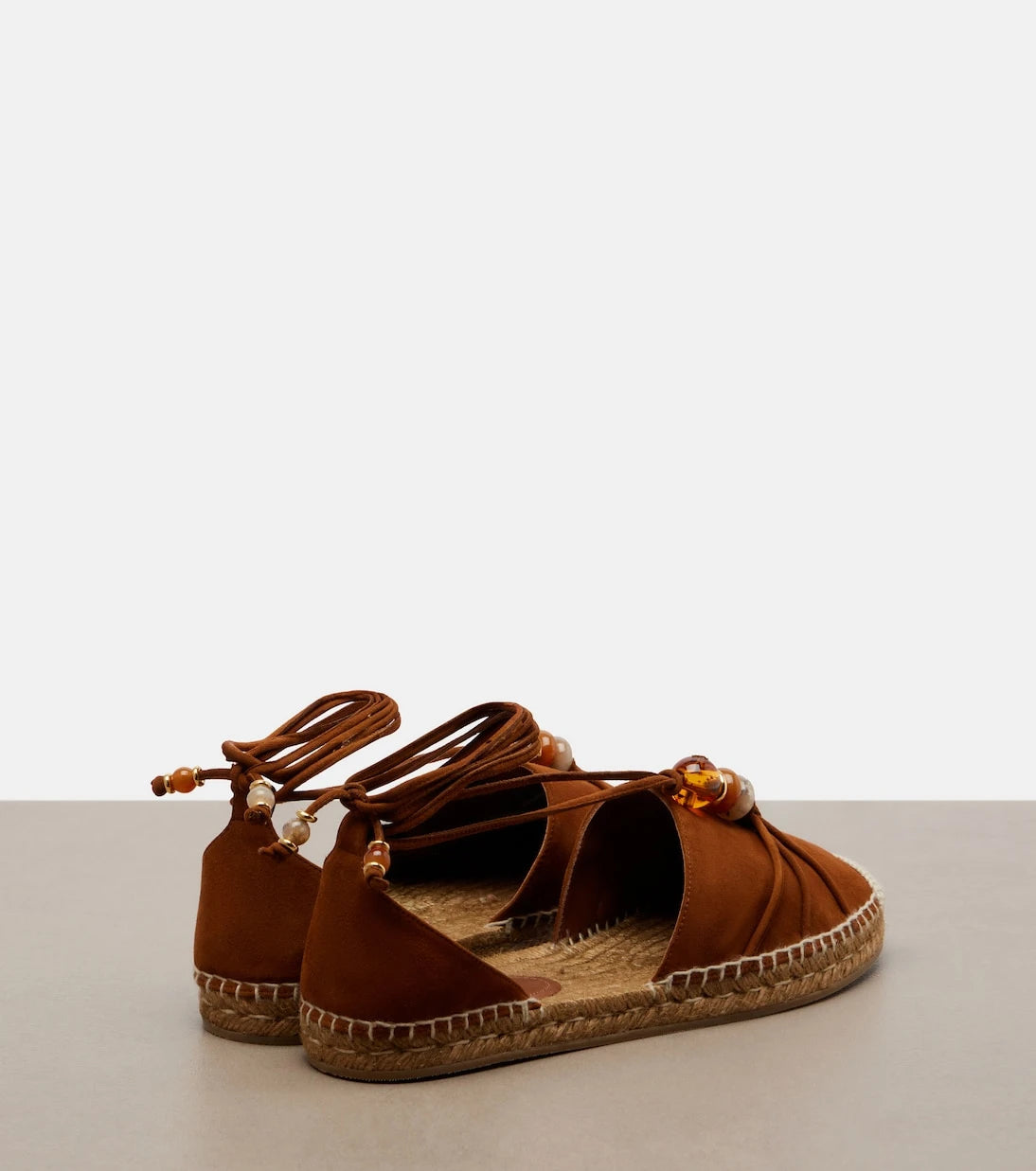 Jimmy Choo - Lemi embellished suede espadrilles