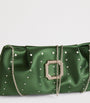 Malone Souliers Green Satin Embellished Vittoria Clutch Bag