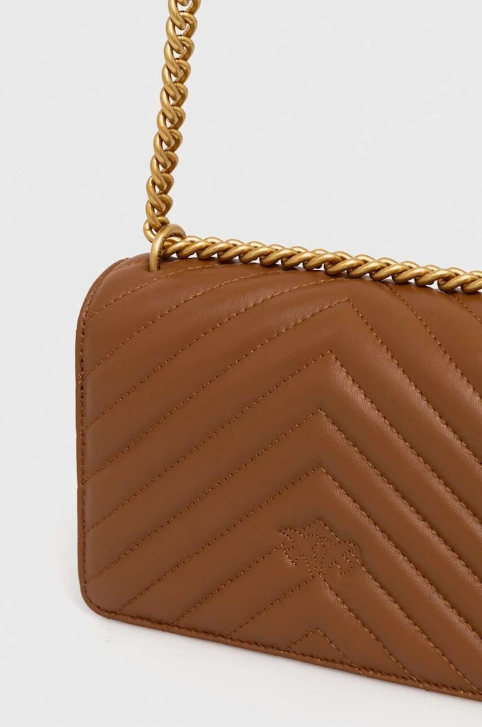 Pinko kadın deri crossbody çanta