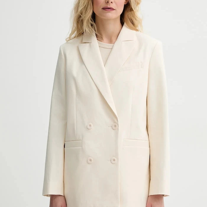 A.P.C. kadın pamuklu kruvaze blazer veste lucy