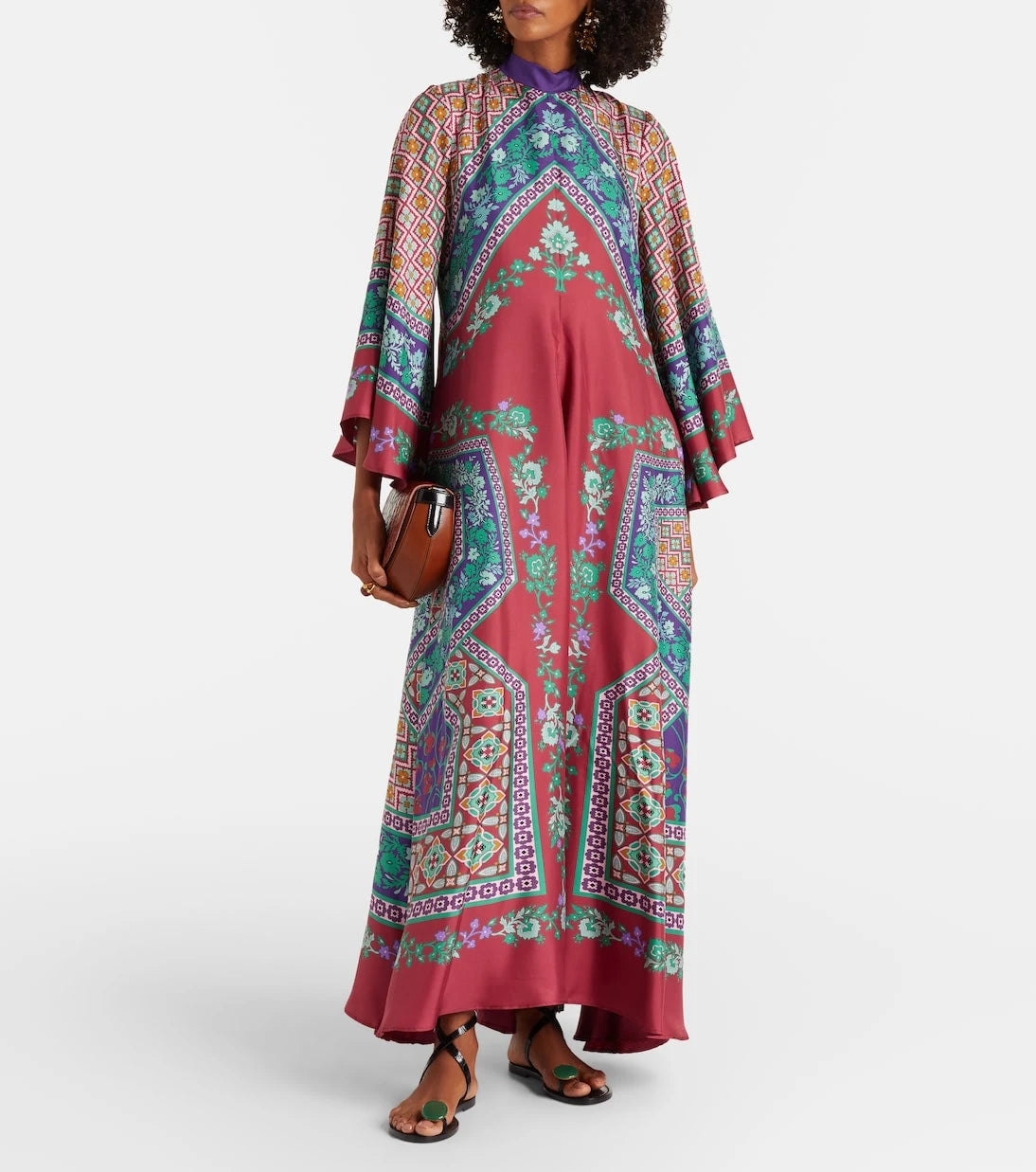 La DoubleJ - Magnifico printed silk maxi dress