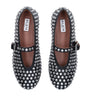 Alaïa Black Crystal-Embellished Ballet Flats