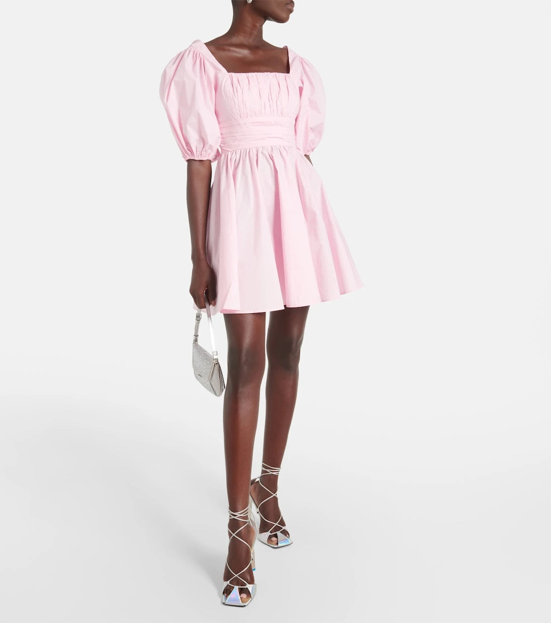 Rotate - Puff-sleeve cotton minidress