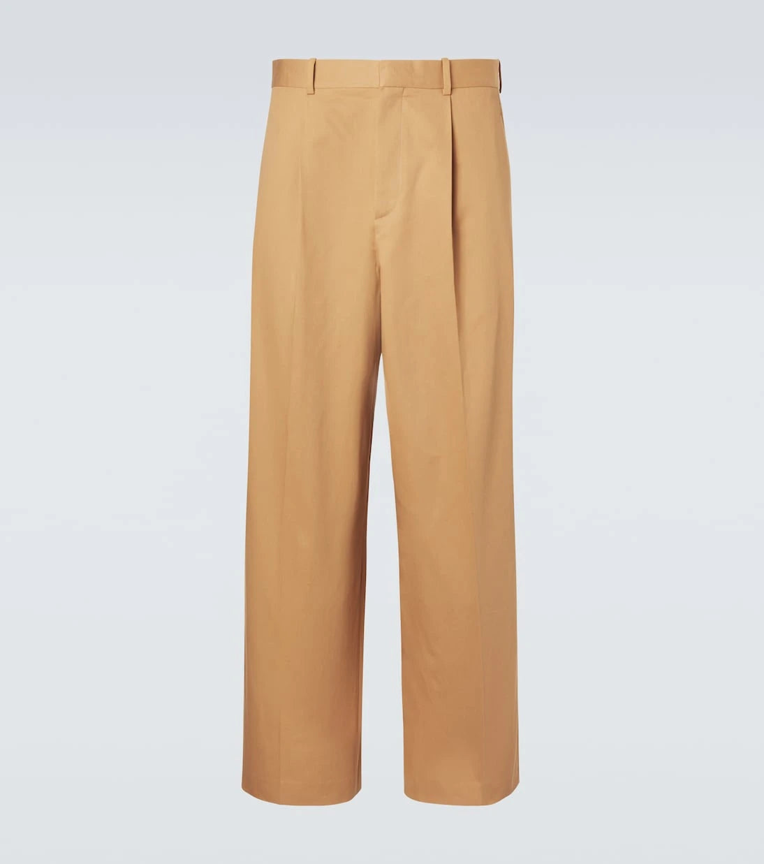 Loewe - Pleated cotton gabardine wide-leg pants