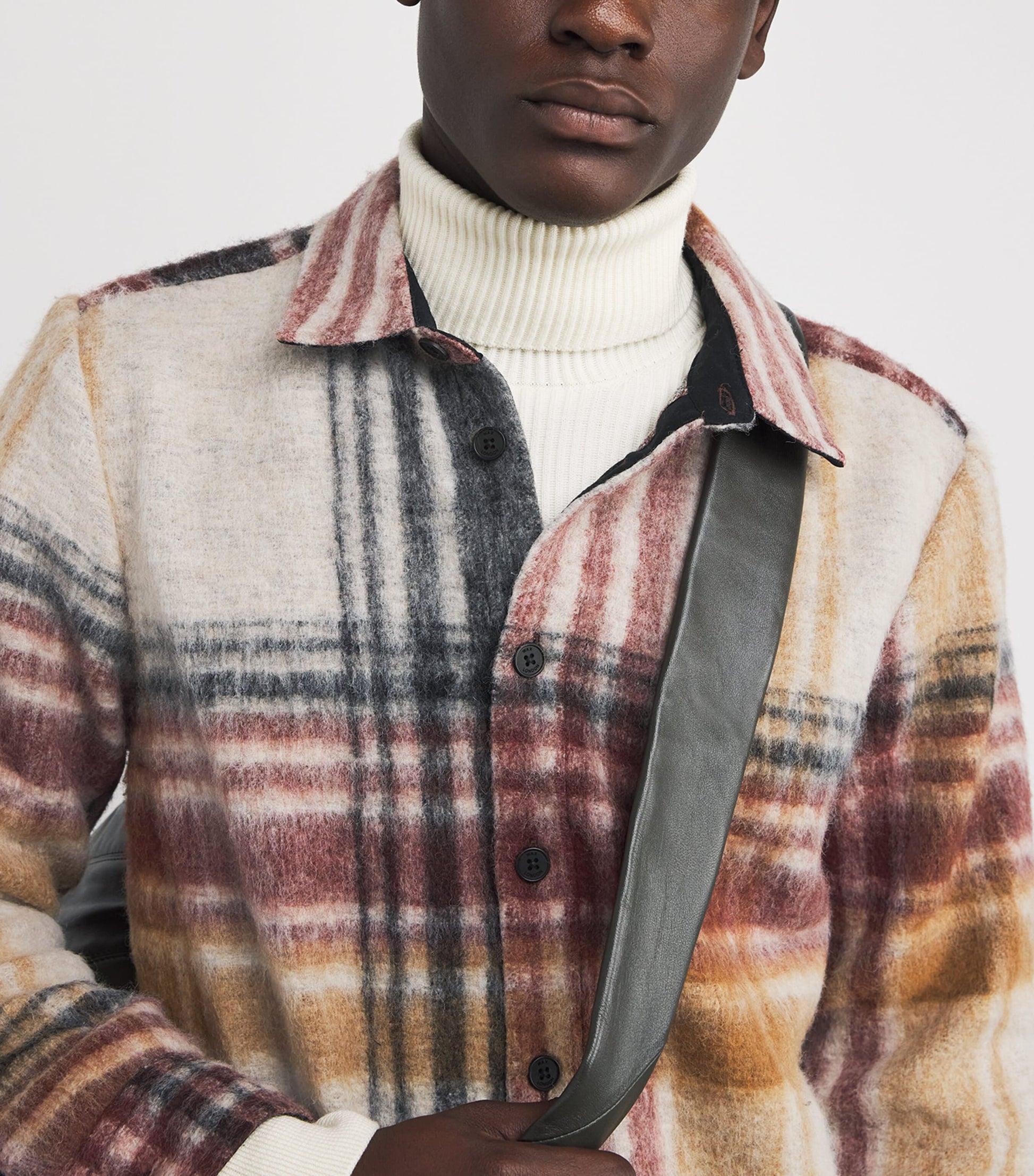 Multi Brushed Check Overshirt