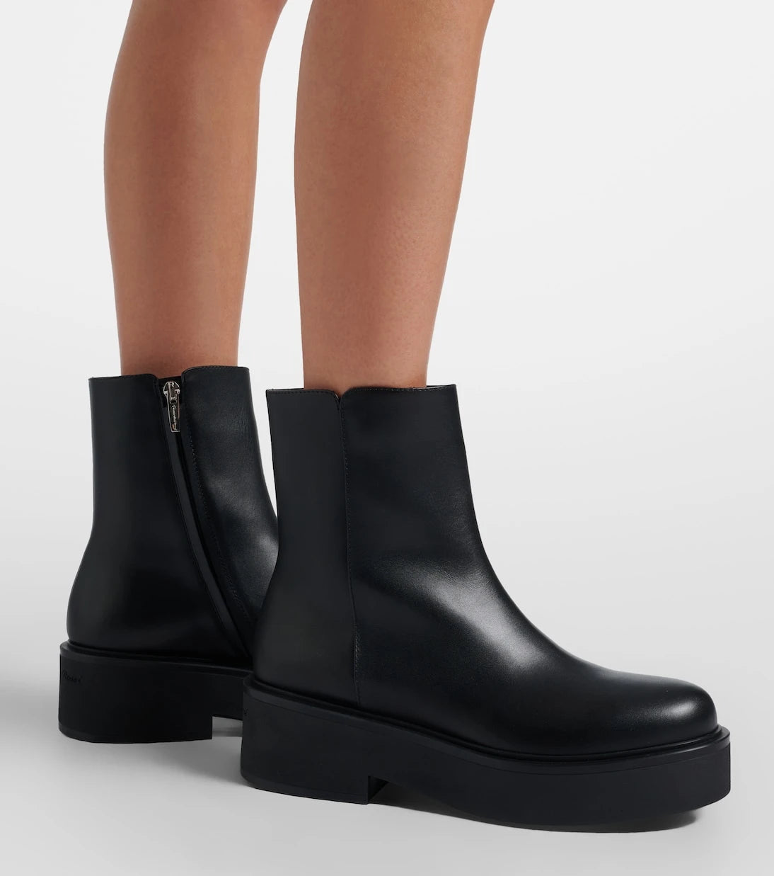Gianvito Rossi - Hiro leather platform ankle boots