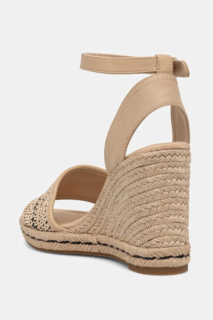 Tommy Hilfiger HIGH WEDGE ESPAD RAFFIA Sandalet