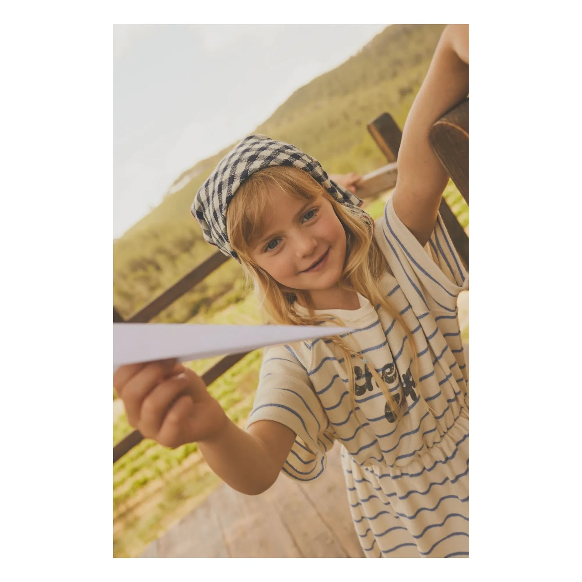 Tocoto Vintage - Terry Stripe Dress | Ecru