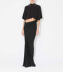 Alaïa Gathered Asymmetric Maxi Skirt