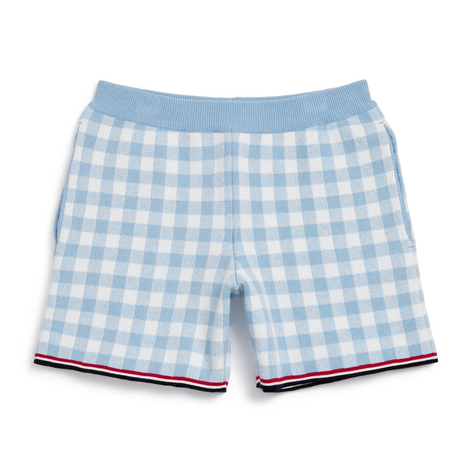 Thom Browne Kids Gingham Split-Hem Shorts (2-12 Years)