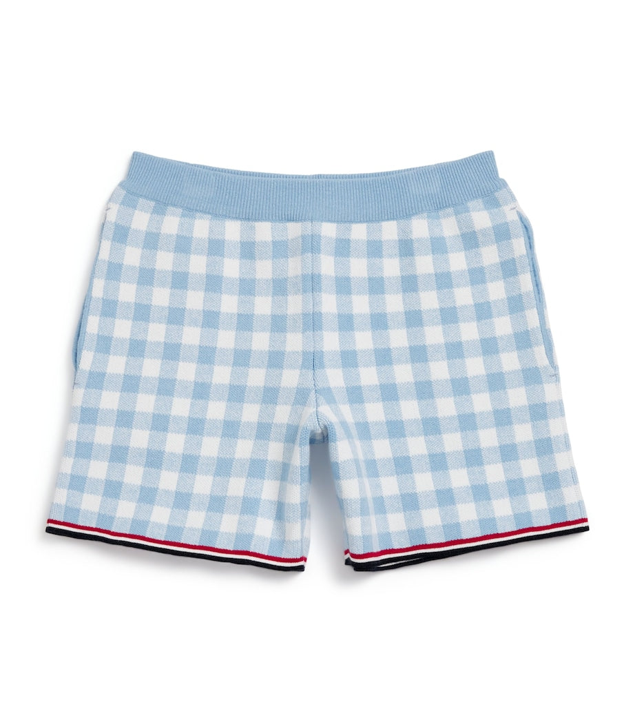 Thom Browne Kids Gingham Split-Hem Shorts (2-12 Years)