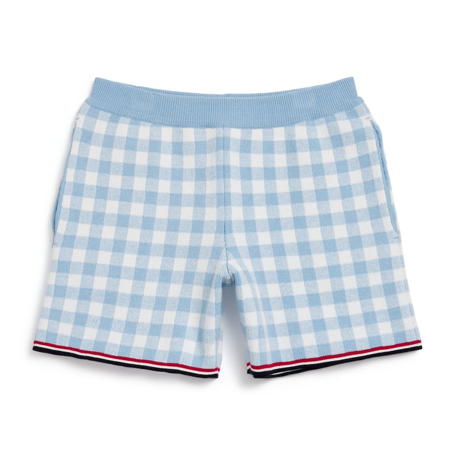 Thom Browne Kids Gingham Split-Hem Shorts (2-12 Years)